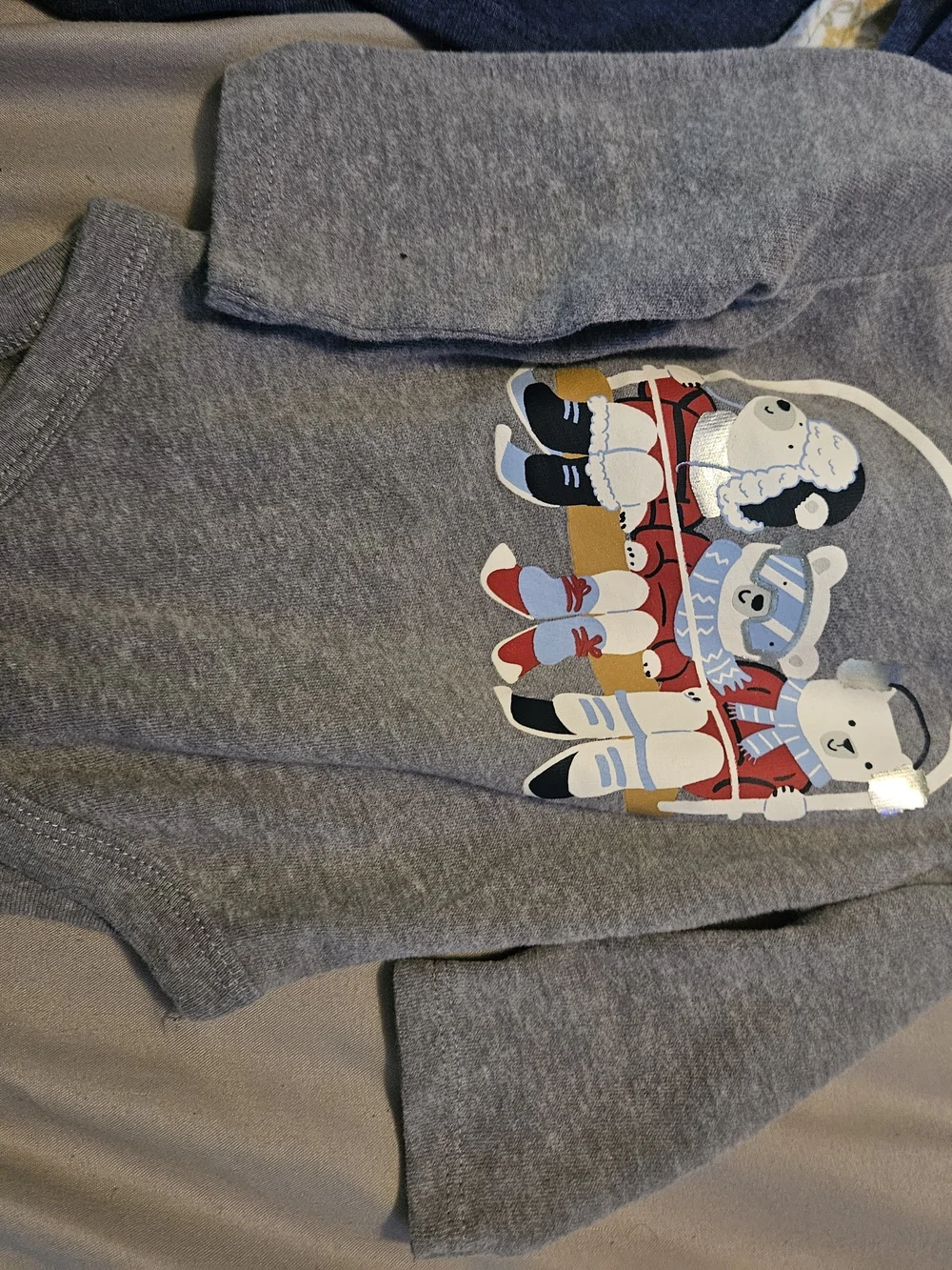 Carter's Navy Blue, Gray & Maroon Baby One-Piece Bundle
